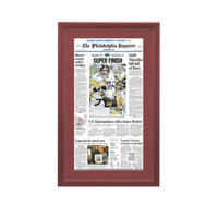 Pittsburgh Steelers Superbowl 43 Newspaper Wood Display Frame