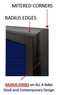 XL Indoor Enclosed Letter Boards with Message Header | Radius Edge Letter Board Cabinet