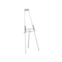 Adjustable SOLID Brushed Stainless Steel Easel Stand | 24" Wide x 66.5" High x 20" Deep