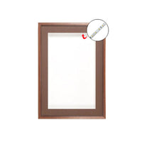 Designer Wood Frame Shadowbox SwingFrames with Interior Lighting | 4" Deep