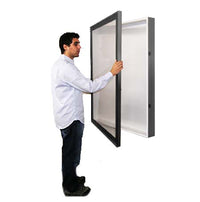 SwingFrame Large Designer Metal Wall Shadow Boxes 6-Inches Deep in 25+ Sizes & Custom