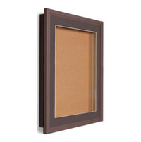 SwingFrame 24 x 36 Wood Framed Designer Bulletin Board with Light