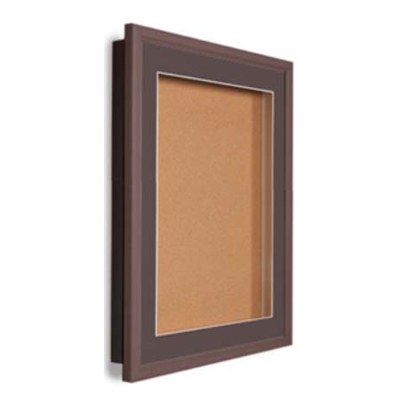 SwingFrame 36 x 36 Wood Framed Designer Bulletin Board with Light