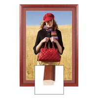 Wood 353 Poster Display SwingFrames 12x36 with Matboard