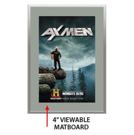 Designer Snap Frames for Posters 27x39 (4" Wide Matboard)