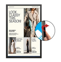 Poster Snap Frames 1 1/4" Profile for Mounted Graphics 1/8", 3/16" and 1/4" Thick Boards in 40+ Sizes