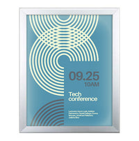 SwingSnap LED Backlit Lightboxes | Quick Change Poster Snap Frame with Metal Display Case 24 Sizes