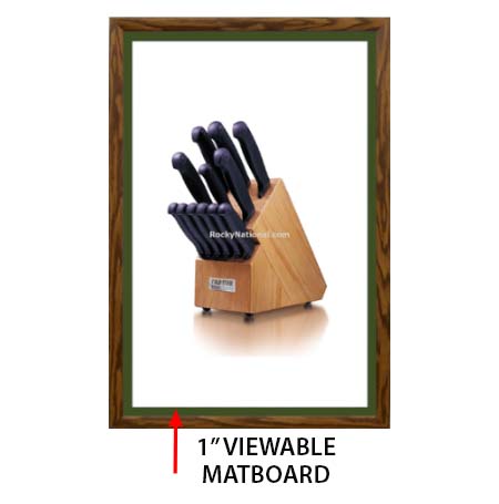 Designer Wood Snap Frames for Posters 22x34 (1" Wide Matboard)