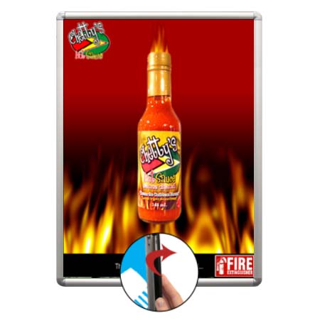 Poster Snap Frames with 1" Radius Frame | "SwingSnap" Quick Change Aluminum Frame  in 35+ Sizes