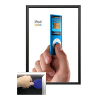 36 x 36 Poster Snap Open Frames (1 1/4" Security-Style) for MOUNTED GRAPHICS