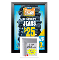 SwingSnaps Snap Open Poster Frame 20x30 (2 1/2" Wide Edge Profile)