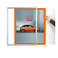 SIDE LOADER SIGN FRAME 18" x 24" (SHOWN IN SILVER WITH RUST MAT BOARD)