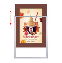 Designer Beveled Slide-In Picture Sign Frames for Posters 11x17 | 3" Wide Matboard