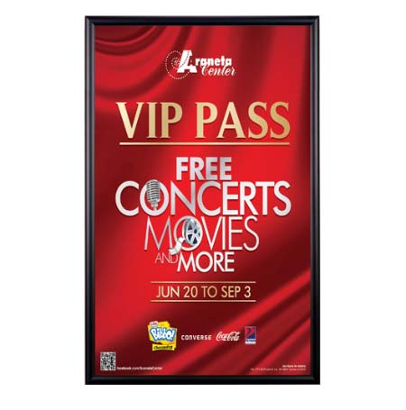 18x24 Metal Picture Frame with Wide-Face Poster Display Frame in Four Finishes + Custom Sizes