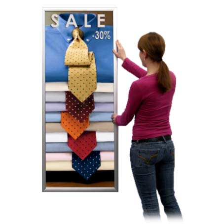 27x40-Poster Snap Frames (1 5/8" Wide Profile) for MOUNTED GRAPHICS