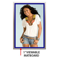 Designer Snap Frames for Posters 12x18  (1" Wide Matboard)